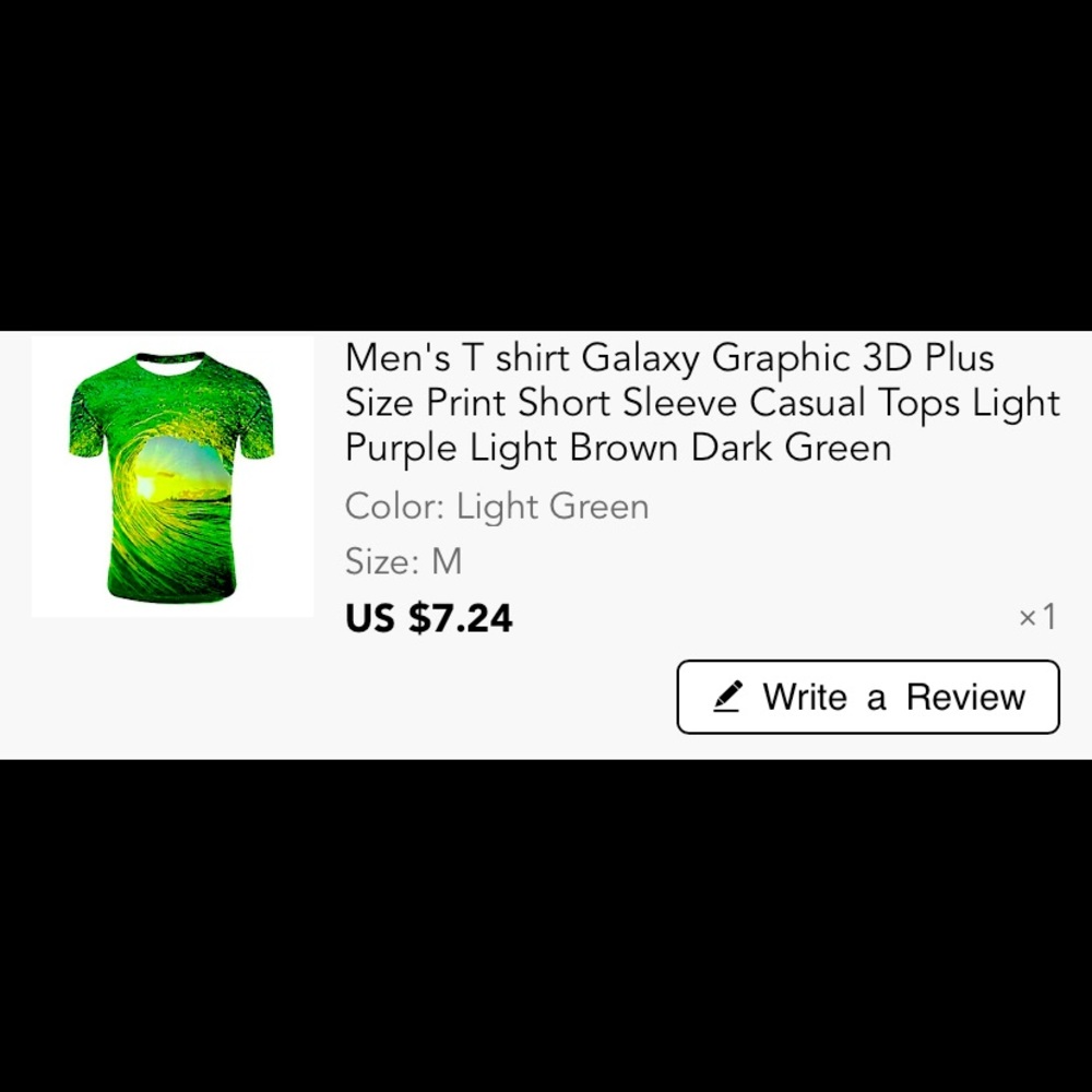 Light green 3D graphic t shirt